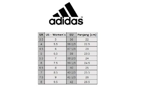 ukuran sepatu adidas wanita